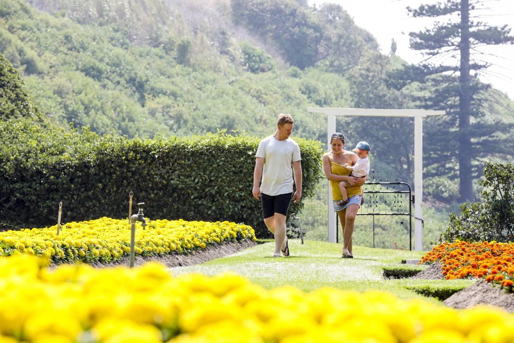 A family walking through King Edward Park