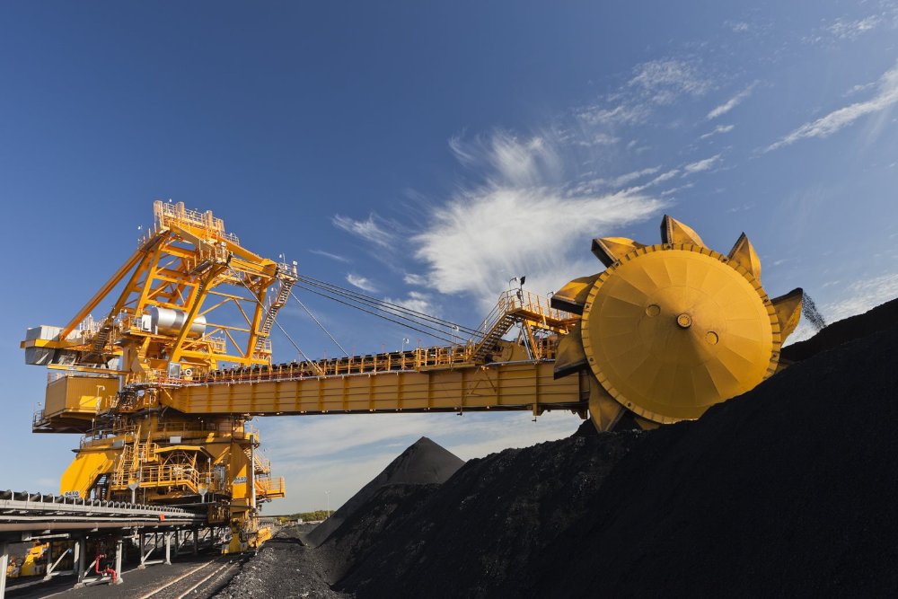 Machinery at the coal mine