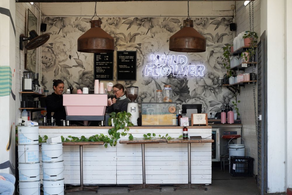 two baristas making coffee at a cafe in Wallsend