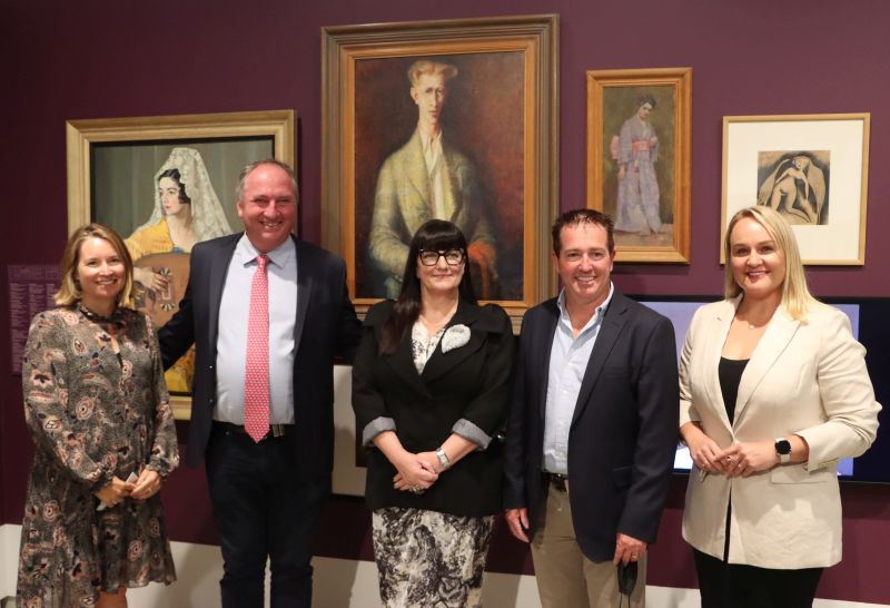 People standing at the launch of the Newcastle Art Gallery expansion project