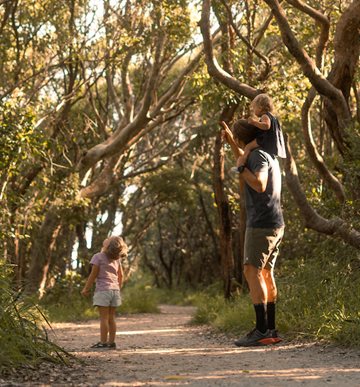 A young family in Glenrock National Park