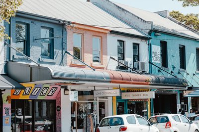a street view of shops on Darby Street