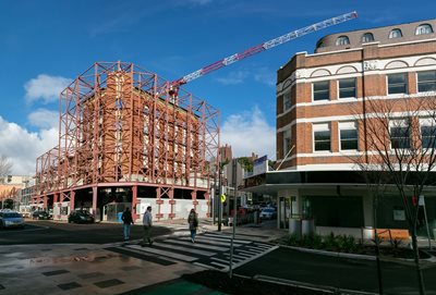 View of construction in Newcastle's East End
